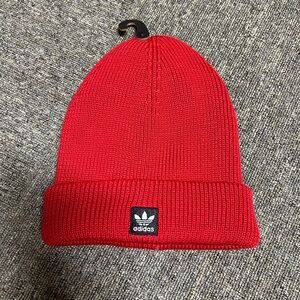 Adidas Bold Red Knit Beanie